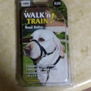 Large black Dog Head Halter